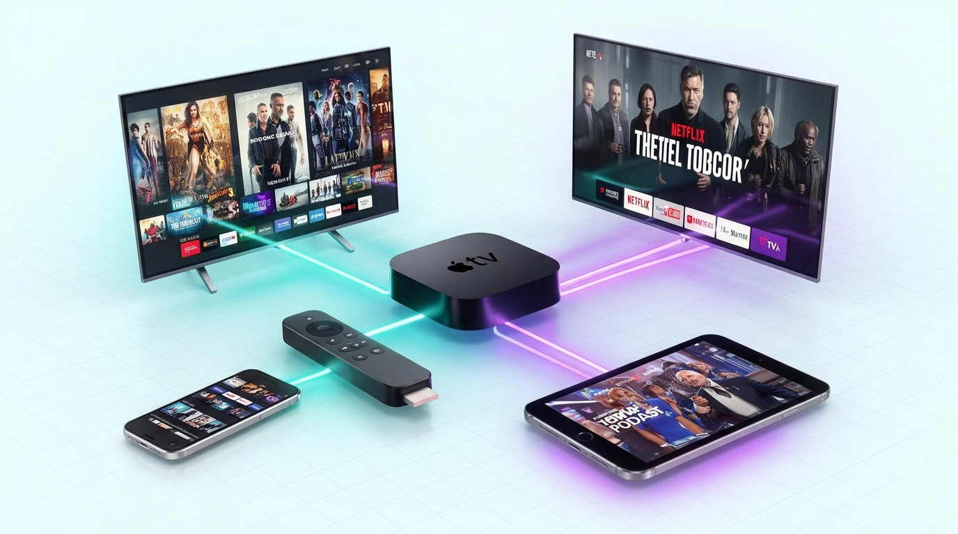 Stream TV Depot channel running on smart TV, Apple TV, Roku, Firestick, phone, and tablet